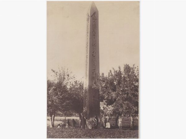 Khardiache Frres : Obelisque de Heliopolis  - Asta Fotografie tra Ottocento e Novecento - Associazione Nazionale - Case d'Asta italiane