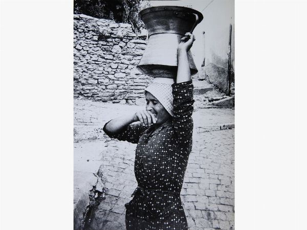 Antonio Sansone : Ritratto di donna 1970 circa  - Asta Fotografie tra Ottocento e Novecento - Associazione Nazionale - Case d'Asta italiane
