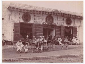J. Andr Garrigues - Tunis - Marchands de Poteries e Tunis - Caf Maure 1890 circa