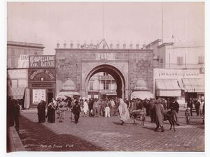 J. Andr Garrigues - Tunis - Porte de France 1890 circa
