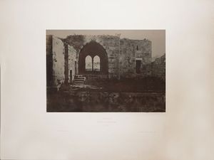 Auguste Salzmann - Jrusalem - Hospital de Sainte Hlne - Intrieur 1854 circa