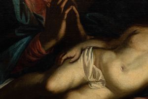Reni Guido : Madonna con Bambino dormiente  - Asta Antiquariato e dipinti - IV - Asta a Tempo - Associazione Nazionale - Case d'Asta italiane