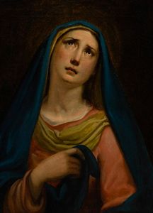 Trecourt Giacomo : Madonna addolorata  - Asta Antiquariato e dipinti - IV - Asta a Tempo - Associazione Nazionale - Case d'Asta italiane