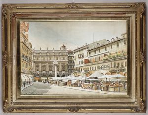 Tre vedute di Verona  - Asta Antiquariato e dipinti - IV - Asta a Tempo - Associazione Nazionale - Case d'Asta italiane