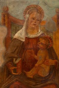 Madonna in trono  - Asta Antiquariato e dipinti - IV - Asta a Tempo - Associazione Nazionale - Case d'Asta italiane