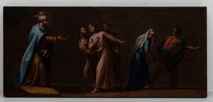 Scena biblica  - Asta Antiquariato e dipinti - IV - Asta a Tempo - Associazione Nazionale - Case d'Asta italiane