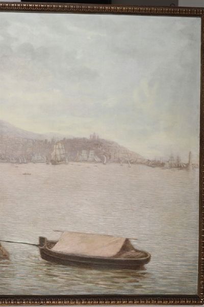 Veduta di Genova  - Asta Dipinti del XIX e XX Secolo - Associazione Nazionale - Case d'Asta italiane