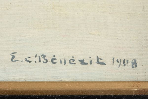 Bnzit Emmanuel-Charles : Brume dhiver sur la Seine, 1908  - Asta Dipinti del XIX e XX Secolo - Associazione Nazionale - Case d'Asta italiane