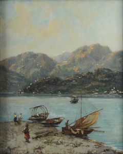 Gignous Lorenzo - Paesaggio con pescatori