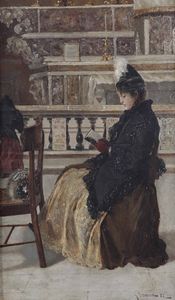 Lamonica Giuseppe - In chiesa, 1888