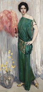 Swyncop Philippe - Signora in verde, 1923