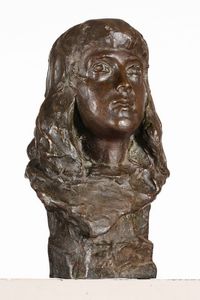 Busto femminile  - Asta Dipinti del XIX e XX Secolo - Associazione Nazionale - Case d'Asta italiane
