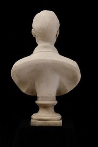Galeazzi Gaspare : Busto maschile  - Asta Dipinti del XIX e XX Secolo - Associazione Nazionale - Case d'Asta italiane