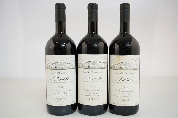 Barolo Vigneto Villero Castiglione Falletto Ceretto 1985  - Asta ASTA A TEMPO | Smart Wine - Associazione Nazionale - Case d'Asta italiane