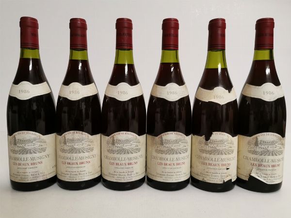 Chambolle Musigny Les Beaux Bruns Domaine Daniel Rion & Fils 1986  - Asta ASTA A TEMPO | Smart Wine - Associazione Nazionale - Case d'Asta italiane