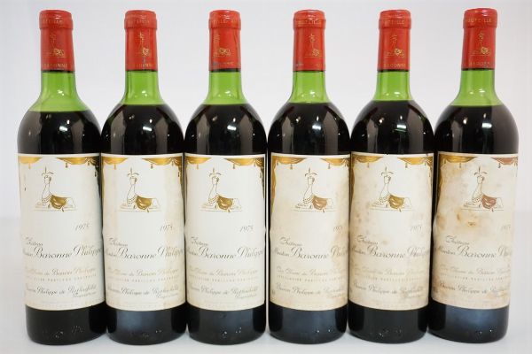 Château Mouton Baronne Philippe 1975  - Asta ASTA A TEMPO | Smart Wine - Associazione Nazionale - Case d'Asta italiane