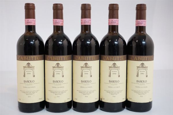 Barolo Vigna La Volta Tenuta La Volta Cabutto 1990  - Asta ASTA A TEMPO | Smart Wine - Associazione Nazionale - Case d'Asta italiane