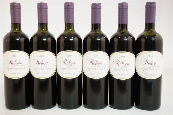 Refosco dal Peduncolo Rosso Vigneto Montsclapade Girolamo Dorigo 1990  - Asta ASTA A TEMPO | Smart Wine - Associazione Nazionale - Case d'Asta italiane