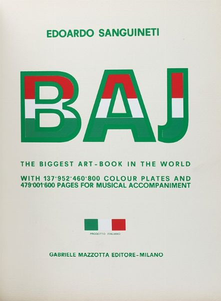 ENRICO BAJ : The biggest art book in the world, Do it Baj yourself  - Asta Grafica Internazionale e Multipli d'Autore - Associazione Nazionale - Case d'Asta italiane