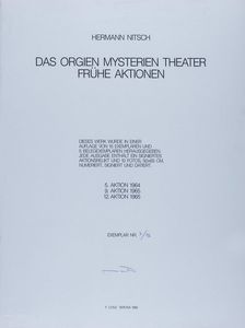Hermann Nitsch : Das orgien mysterien theater fruhe aktionen  - Asta Grafica Internazionale e Multipli d'Autore - Associazione Nazionale - Case d'Asta italiane