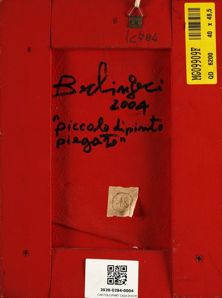 BERLINGERI CESARE (n. 1948) : Piccolo dipinto piegato.  - Asta ASTA 289 - ARTE MODERNA E CONTEMPORANEA (online) - Associazione Nazionale - Case d'Asta italiane
