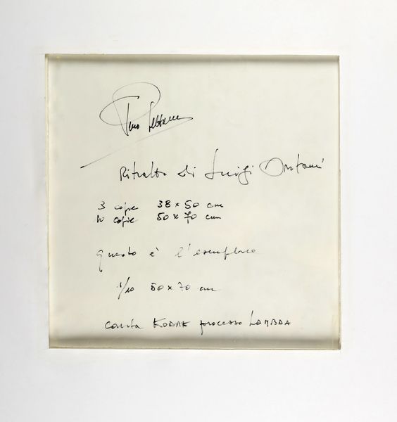 SETTANNI PINO (1949 - 2010) : Ritratto di Luigi Ontani.  - Asta ASTA 289 - ARTE MODERNA E CONTEMPORANEA (online) - Associazione Nazionale - Case d'Asta italiane