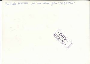 Pier Paolo Pasolini nel suo ultimo film La Ricotta  - Asta Ciak si gira! Scatti da una storia del cinema | Asta a Tempo - Associazione Nazionale - Case d'Asta italiane