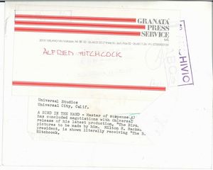 Alfred Hitchcock  - Asta Ciak si gira! Scatti da una storia del cinema | Asta a Tempo - Associazione Nazionale - Case d'Asta italiane