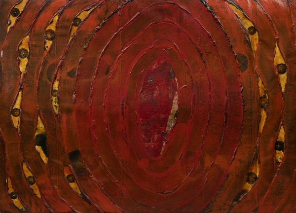 Alvarez Basso Daro : Grande rosso, 1991  - Asta Rari e curiosi oggetti da una collezione romana | Asta a Tempo - Associazione Nazionale - Case d'Asta italiane