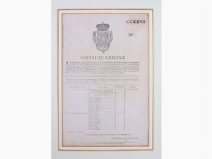 Lotto di documenti  - Asta Arredi, Dipinti Antichi, Argenti e Curiosit da un appartamento fiorentino - Associazione Nazionale - Case d'Asta italiane