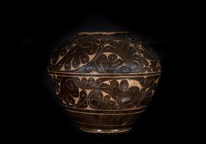 Arte Cinese - Grande vaso contenitore citzhouCina, Jin/XiXia, XII/XIII secolo
