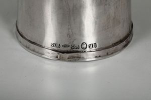 Bicchiere in argento. Brandimarte Firenze, XX secolo  - Asta Argenti | Asta a Tempo - Associazione Nazionale - Case d'Asta italiane