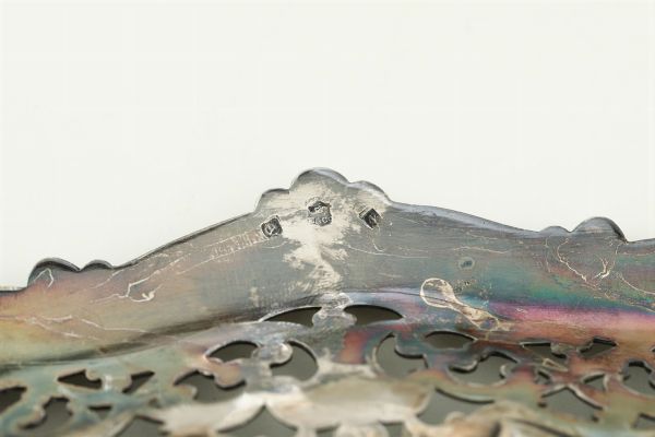 Salver in metallo argentato, manifattura Ellkington Inghilterra XIX secolo  - Asta Antiquariato V | Asta a Tempo - Associazione Nazionale - Case d'Asta italiane
