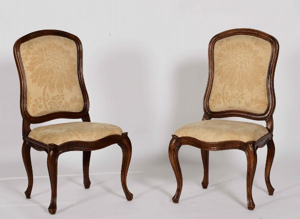 Due sedie in stile Luigi XV  - Asta Antiquariato V | Asta a Tempo - Associazione Nazionale - Case d'Asta italiane