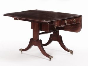 Tavolino in mogano, Inghliterra XIX secolo  - Asta Antiquariato V | Asta a Tempo - Associazione Nazionale - Case d'Asta italiane