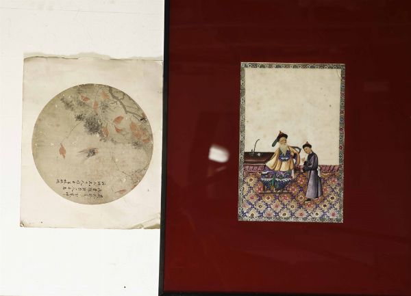 Lotto di disegni orientali  - Asta Dipinti del XIX-XX Secolo | Asta a Tempo - Associazione Nazionale - Case d'Asta italiane