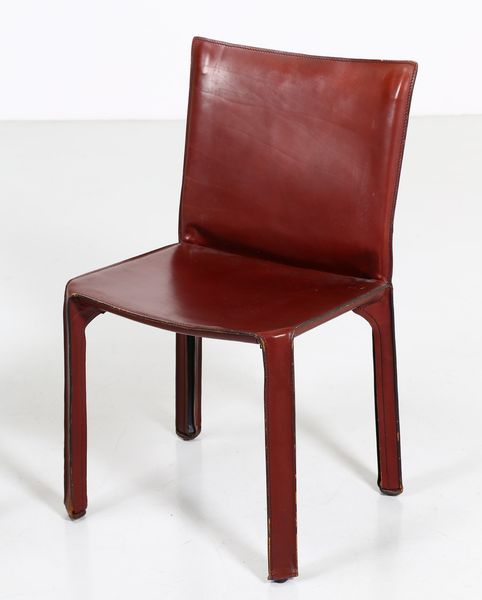 BELLINI MARIO (n. 1935) : Sei sedie modello 412 CAB, produzione Cassina, 1977. (6)  - Asta ASTA 291 - DESIGN (online) - Associazione Nazionale - Case d'Asta italiane