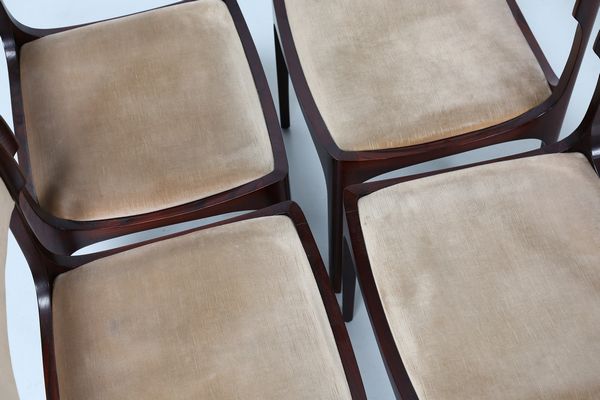 GIBELLI GIUSEPPE : Quattro sedie modello Elisabetta, produzione Sormani, 1963. (4)  - Asta ASTA 291 - DESIGN (online) - Associazione Nazionale - Case d'Asta italiane