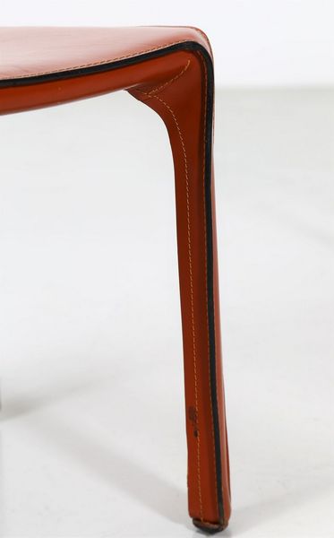 BELLINI MARIO (n. 1935) : Coppia di sedie modello 412 CAB, produzione Cassina, 1977.(2)  - Asta ASTA 291 - DESIGN (online) - Associazione Nazionale - Case d'Asta italiane
