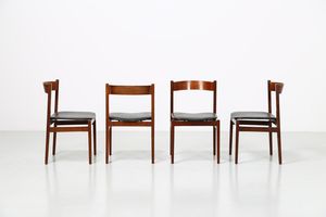 FRATTINI GIANFRANCO (1926 - 2004) : Quattro sedie modello 101, produzione Cassina, 1959. (4)  - Asta ASTA 291 - DESIGN (online) - Associazione Nazionale - Case d'Asta italiane