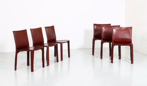 BELLINI MARIO (n. 1935) - Sei sedie modello 412 CAB, produzione Cassina, 1977. (6)