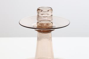 PAULY & C. : Candeliere in vetro trasparente ametista chiaro, anni 20.  - Asta ASTA 291 - DESIGN (online) - Associazione Nazionale - Case d'Asta italiane
