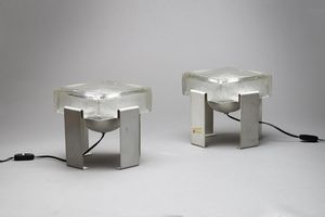 DINI CLAUDIO (n. 1938) - Coppia di lampade da tavolo anni '60. (2)
