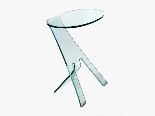Tavolino basso in cristallo  - Asta Arte Moderna e Contemporanea - Arredi di Design - Associazione Nazionale - Case d'Asta italiane