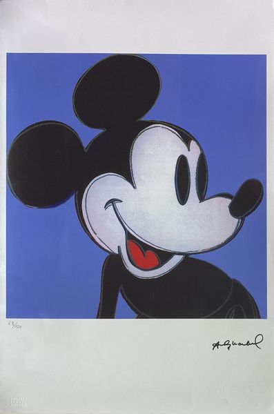 WARHOL ANDY (1928 - 1987) : Mickey Mouse.  - Asta ASTA 292 - ARTE MODERNA (VIRTUALE) - Associazione Nazionale - Case d'Asta italiane