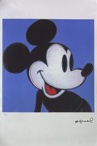 WARHOL ANDY (1928 - 1987) : Mickey Mouse.  - Asta ASTA 292 - ARTE MODERNA (VIRTUALE) - Associazione Nazionale - Case d'Asta italiane