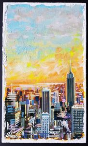 DELVECCHIO MAURIZIO (n. 1962) - Skyline NYC.