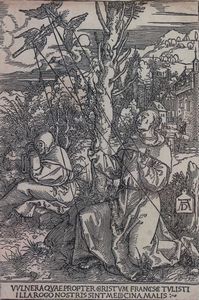 ALBRECHT DURER D 1471 - 1528 - San Francesco che riceve le stigmate