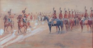 JULES ROUFFET Francia 1862 - 1931 - Parata militare 1903