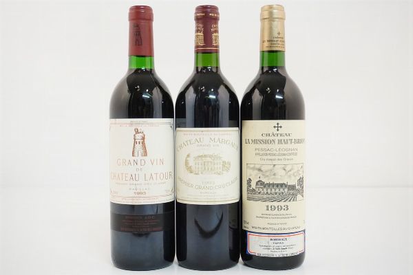 Selezione Bordeaux 1993  - Asta VINI PREGIATI E DISTILLATI DA COLLEZIONE - Associazione Nazionale - Case d'Asta italiane